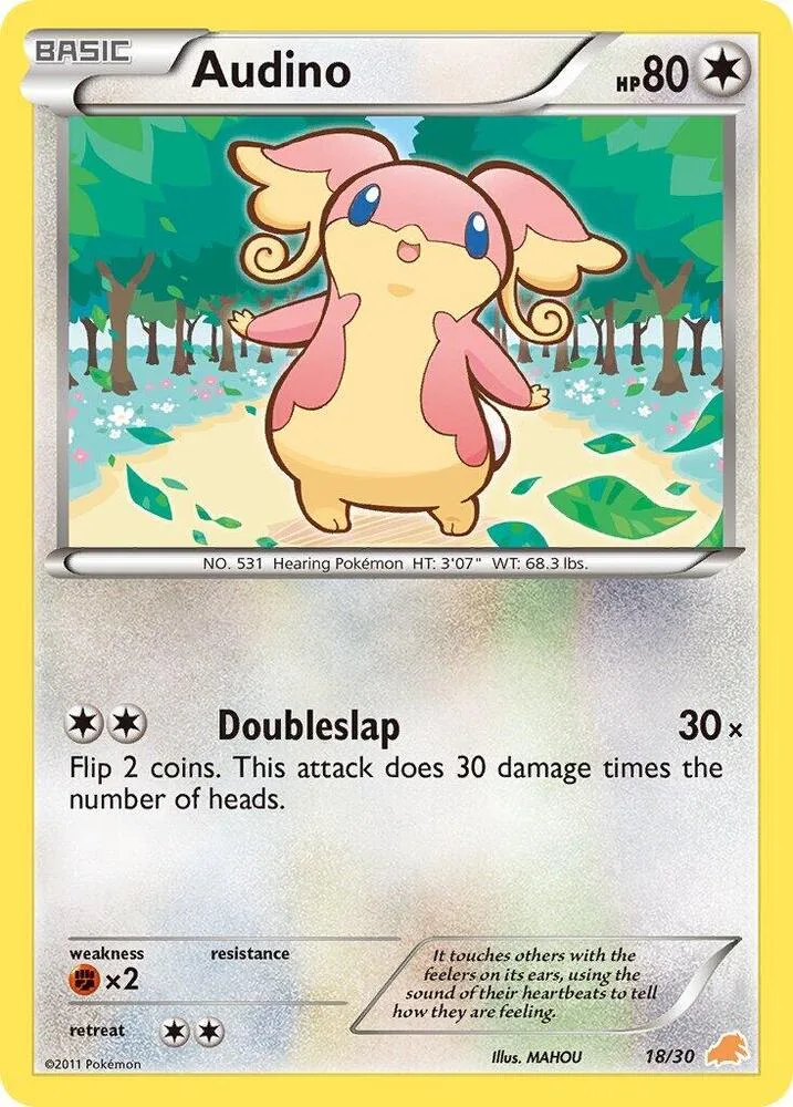 Audino (#18) card front