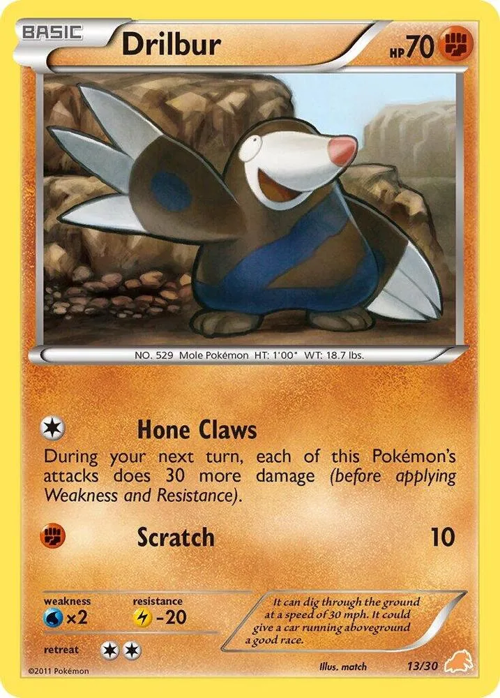 Drilbur (#13) card front