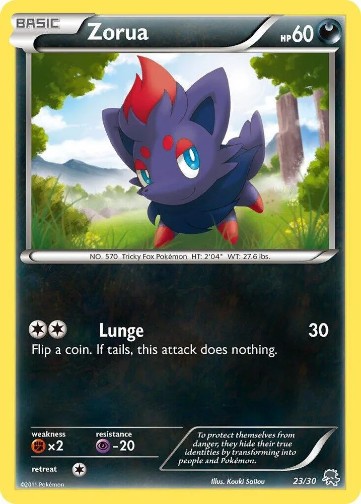 Zorua (#23) card front