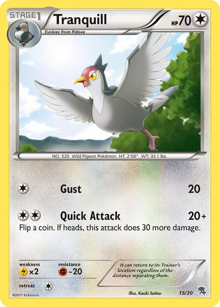 Tranquill card front