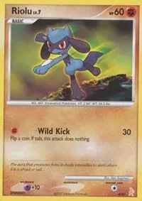 Riolu card front