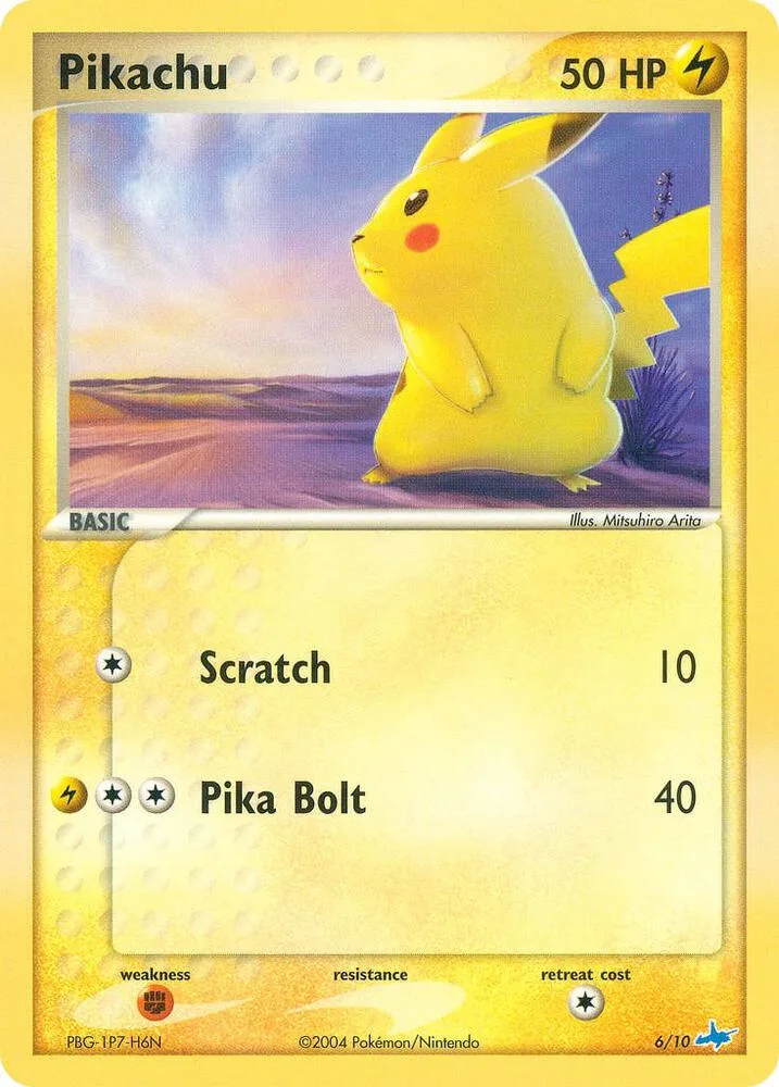Pikachu card front