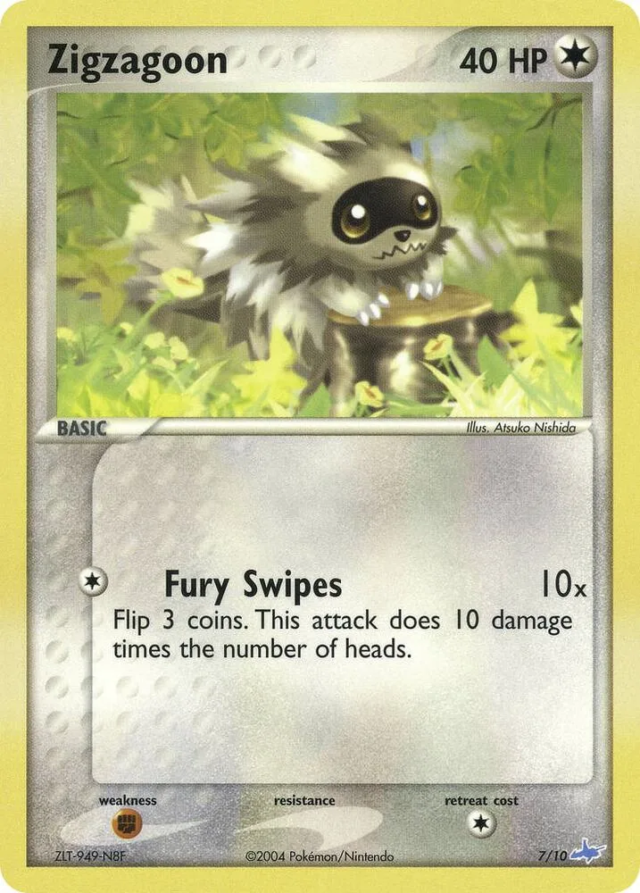 Zigzagoon card front