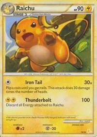 Raichu (#19 Non-Holo) card front