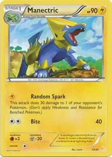Manectric card front