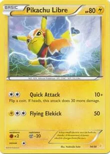 Pikachu Libre (14 - Non-Holo) card front