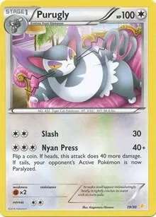 Purugly card front