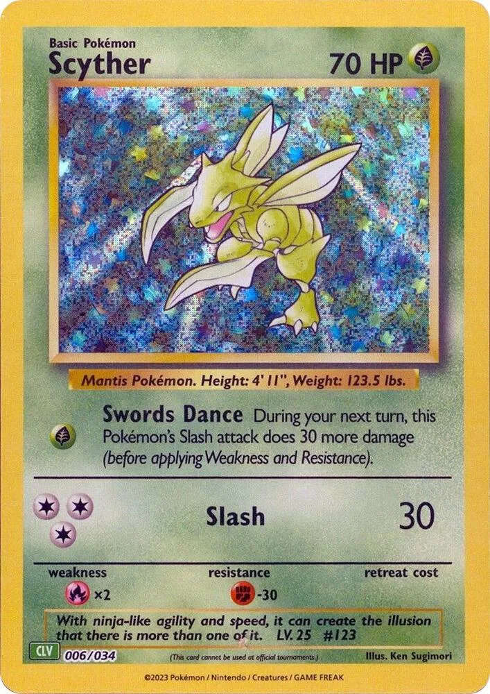 Scyther card front