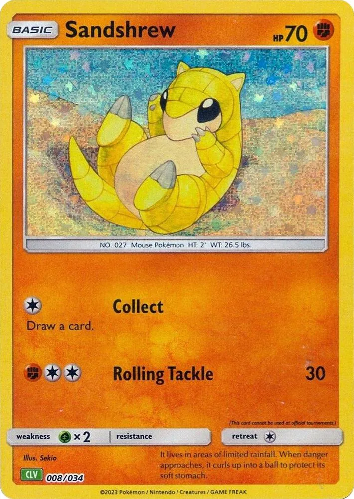 Sandshrew card front
