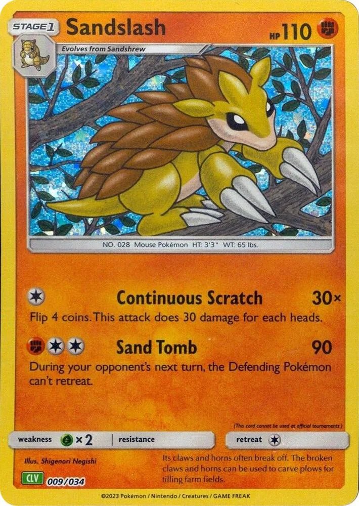 Sandslash card front