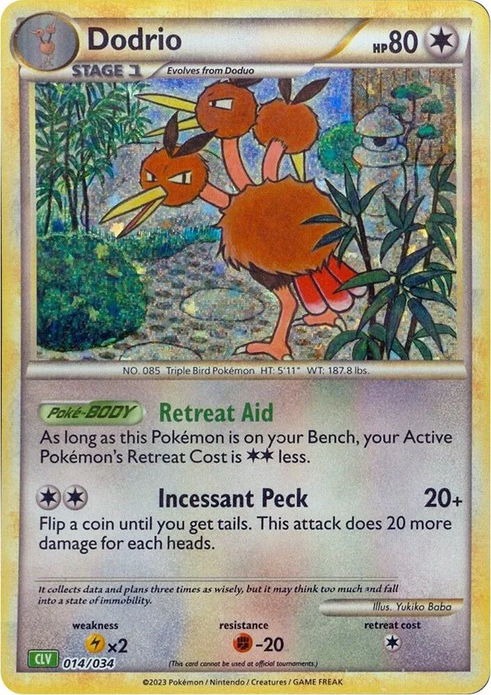 Dodrio card front