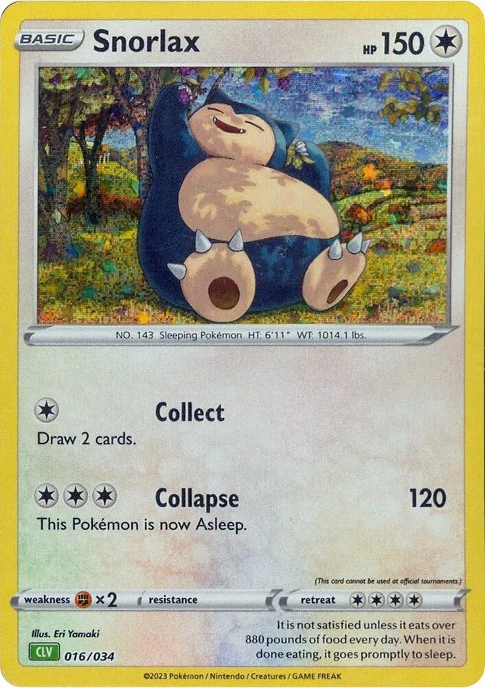 Snorlax card front