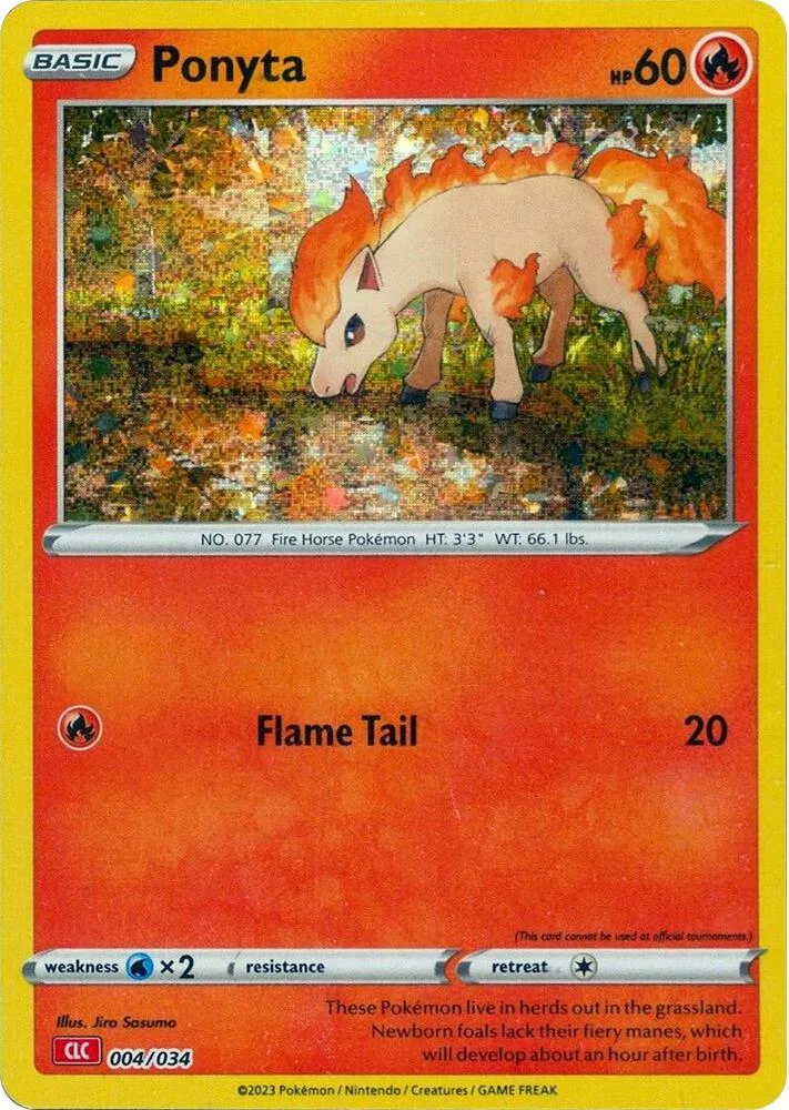 Ponyta card front