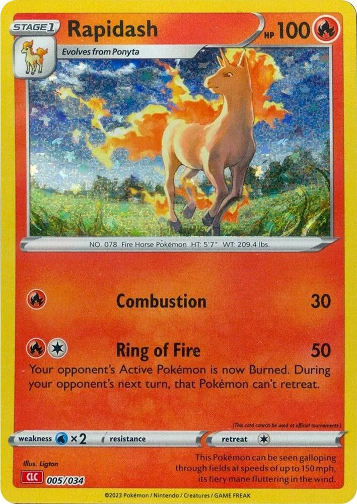 Rapidash card front
