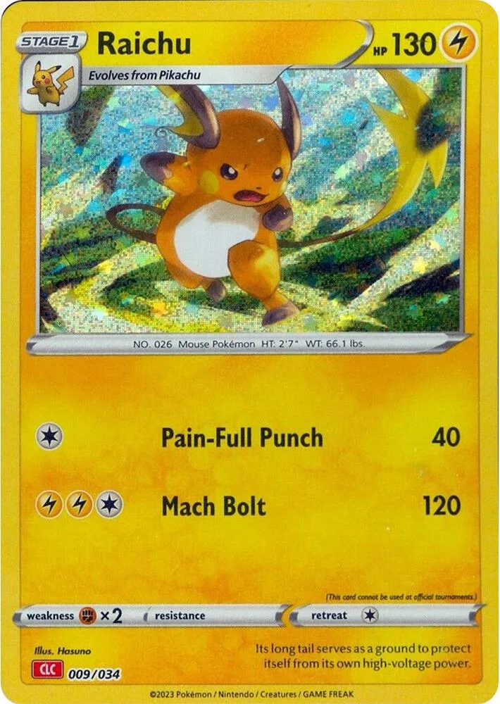 Raichu card front