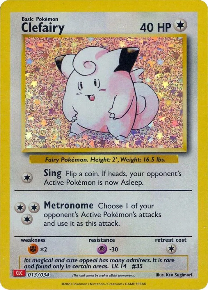 Clefairy card front