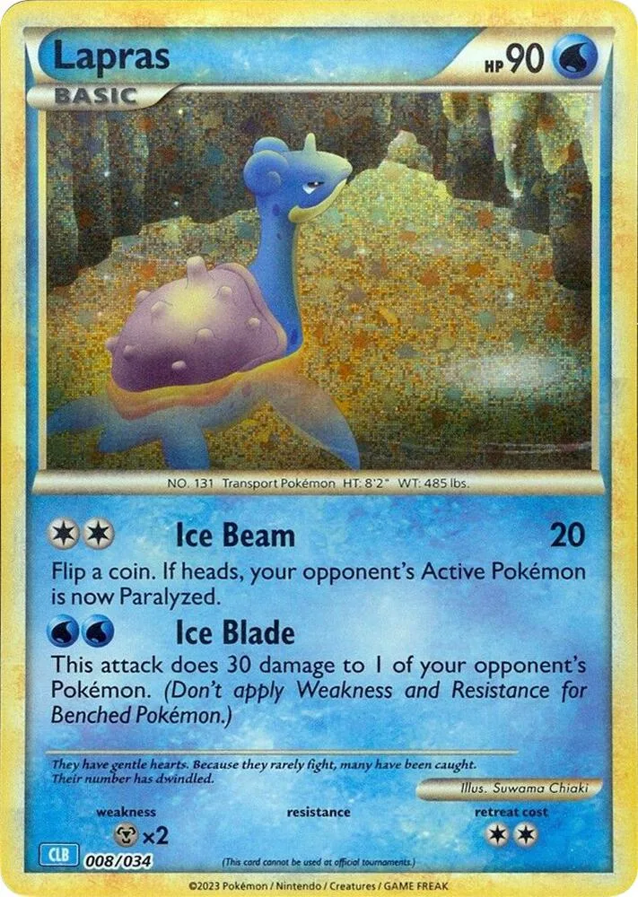 Lapras card front