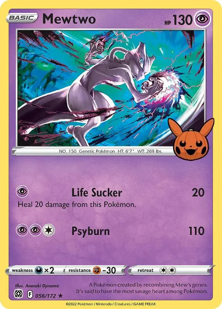 Mewtwo card front