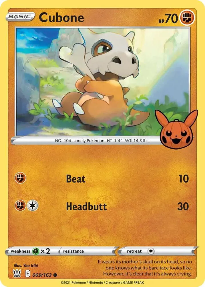 Cubone card front