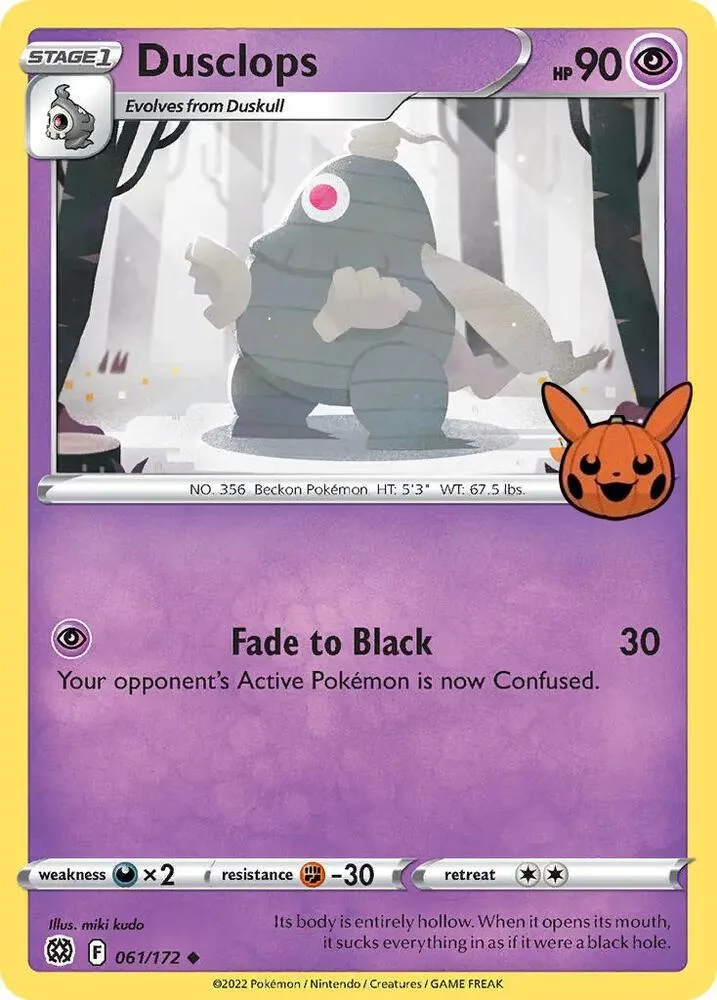 Dusclops card front