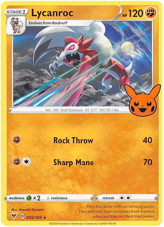 Lycanroc card front
