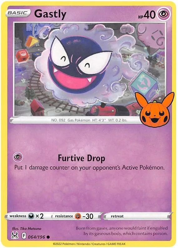 Gastly card front