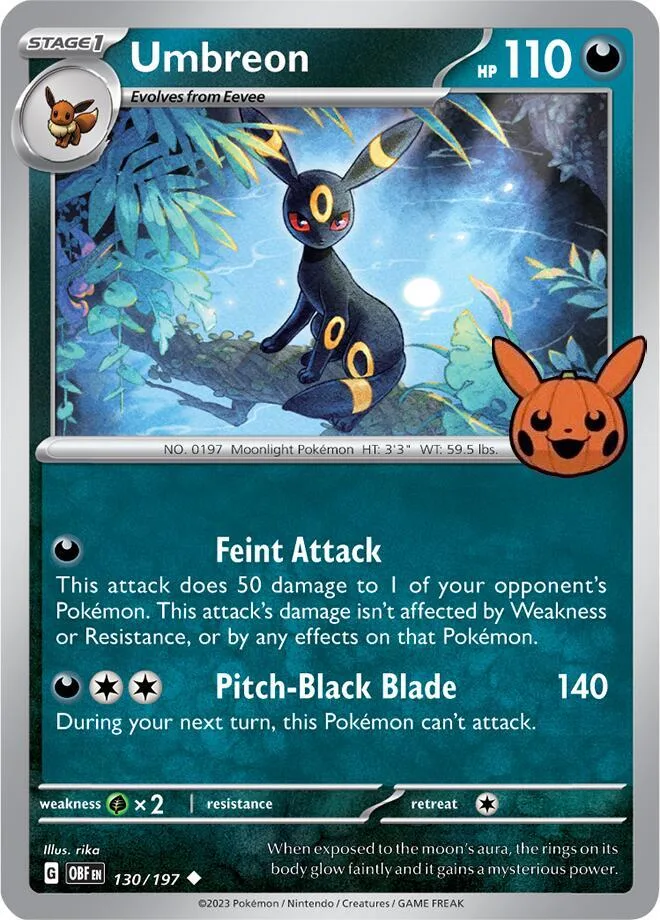 Umbreon card front
