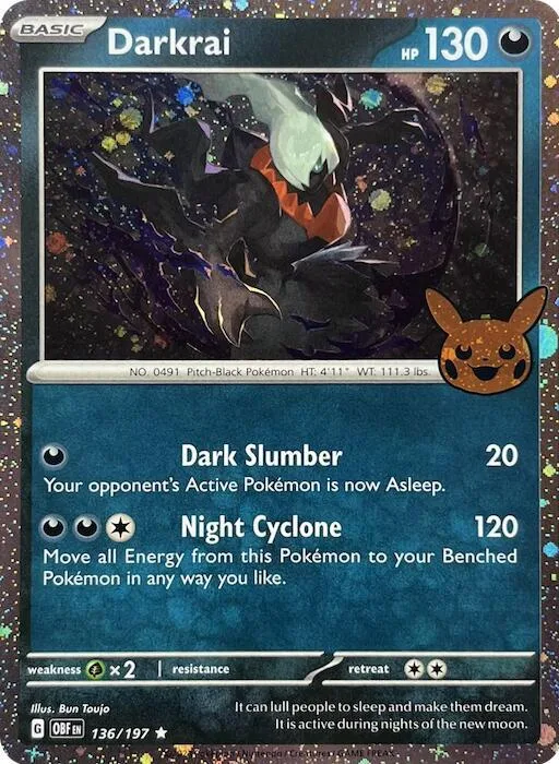 Darkrai (Cosmos Holo) card front