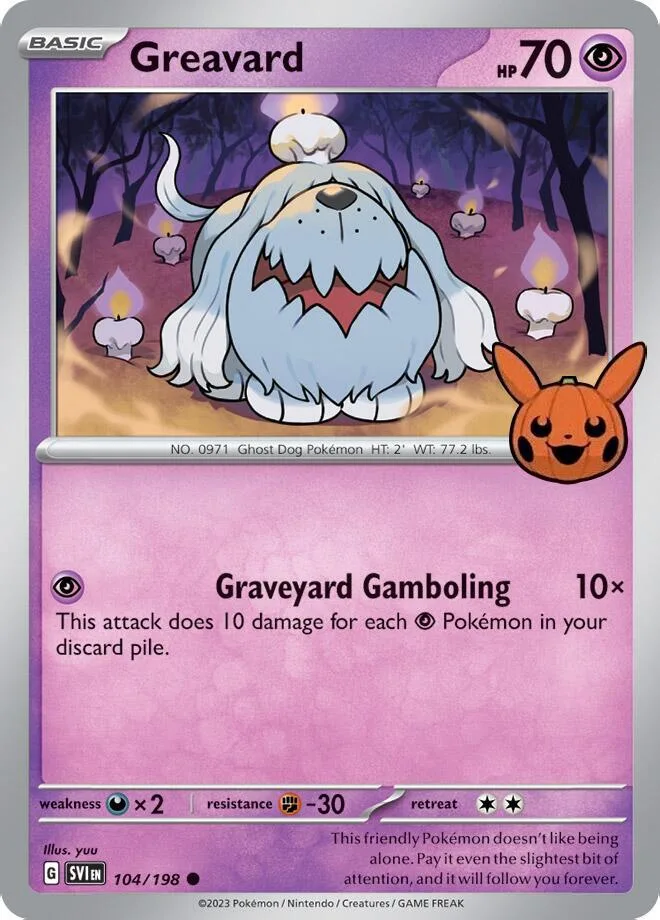 Greavard card front