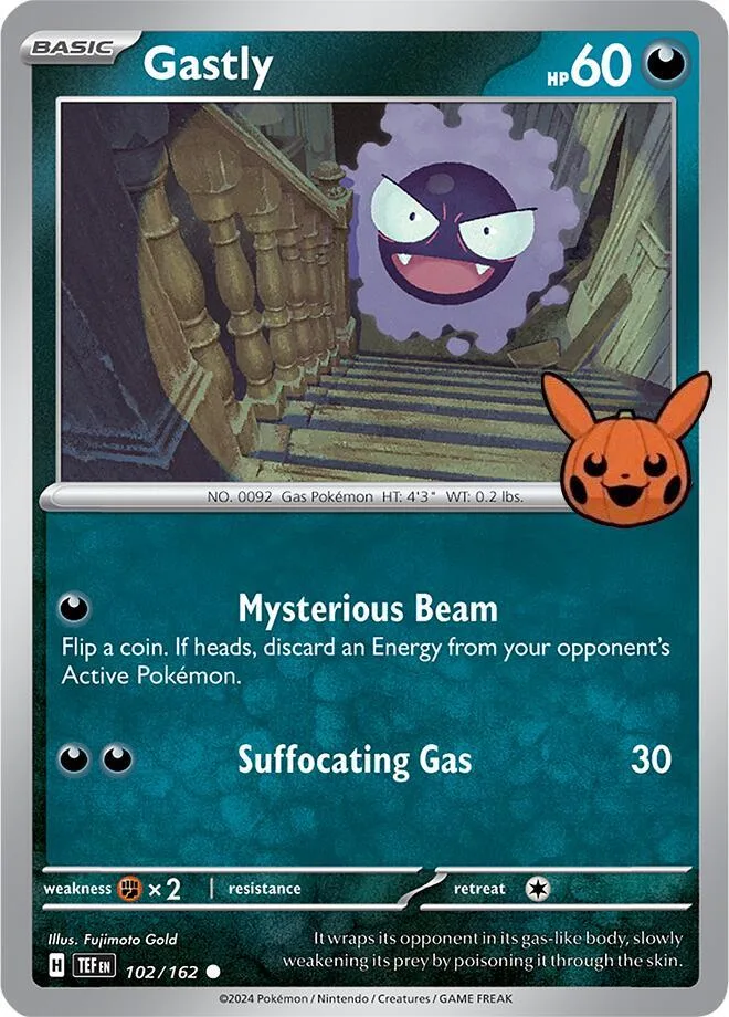 Gastly card front