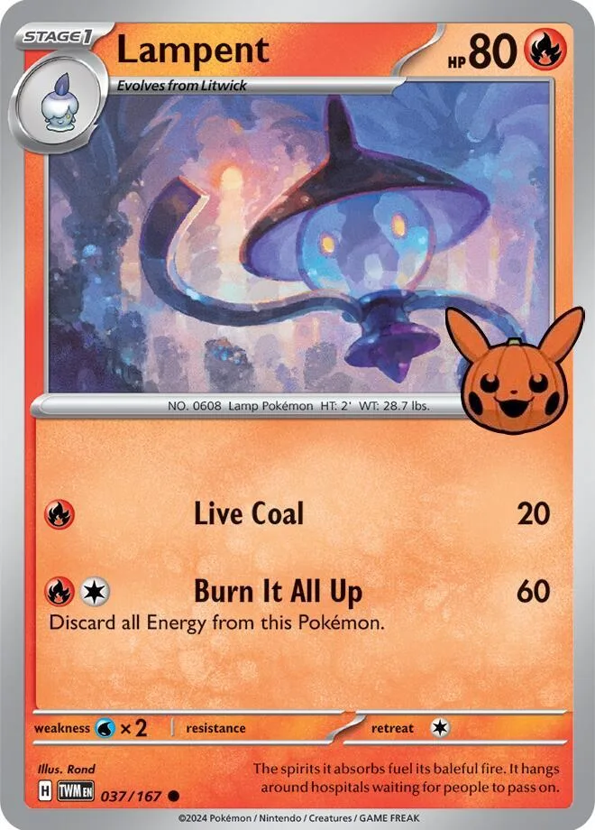 Lampent card front