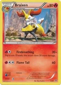 Braixen card front