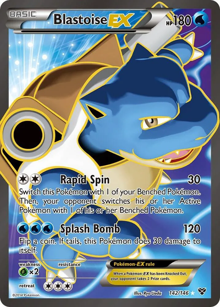 Blastoise EX (142 Full Art) Holofoil card