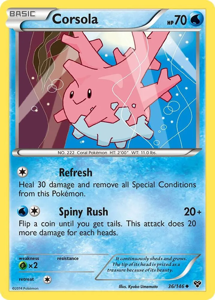 Corsola card front