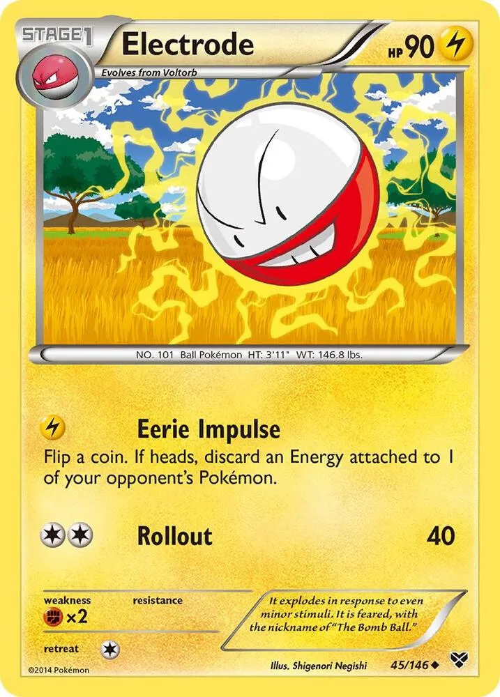 Electrode card front