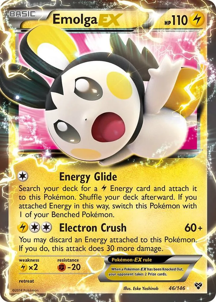 Emolga EX card front