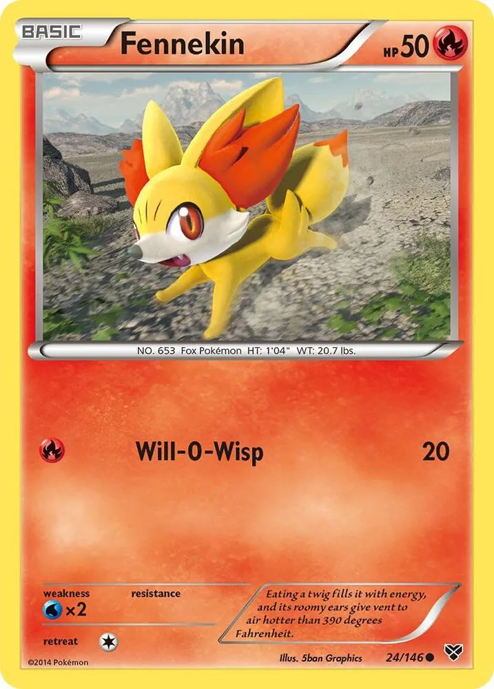 Fennekin card front