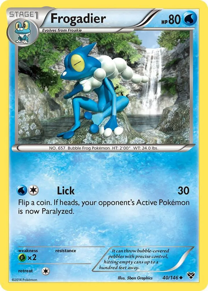 Frogadier card front