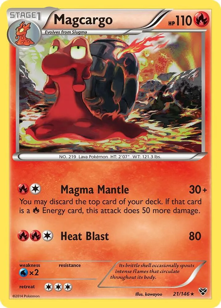 Magcargo card front