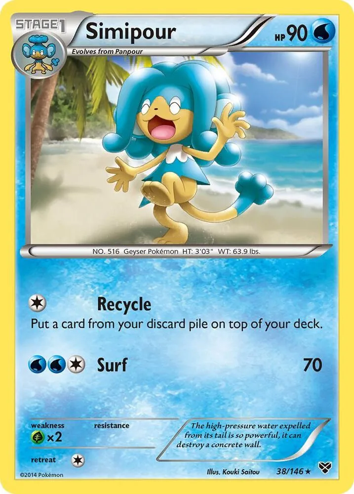 Simipour card front