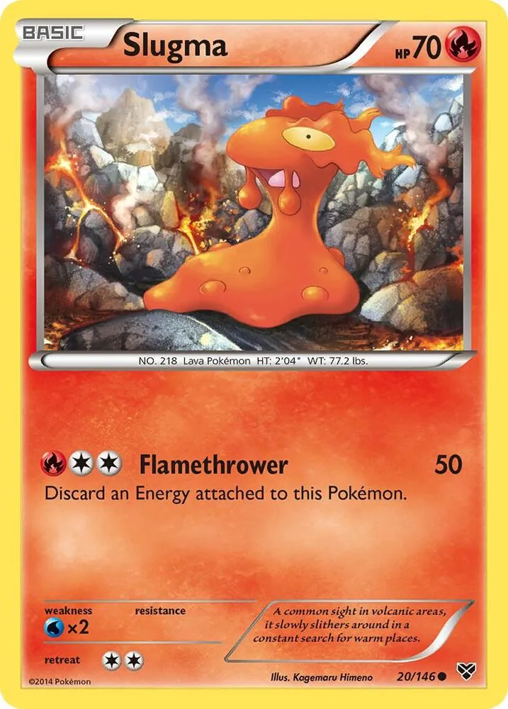 Slugma card front
