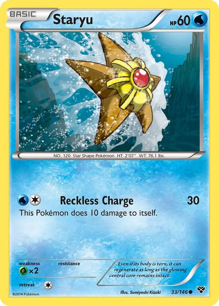 Staryu card front