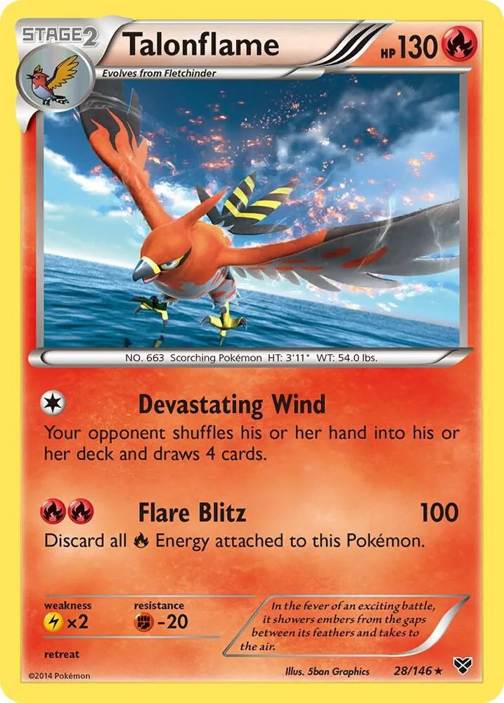 Talonflame card front