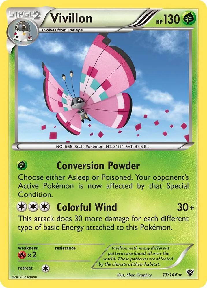 Vivillon (Meadow [Pink]) card front