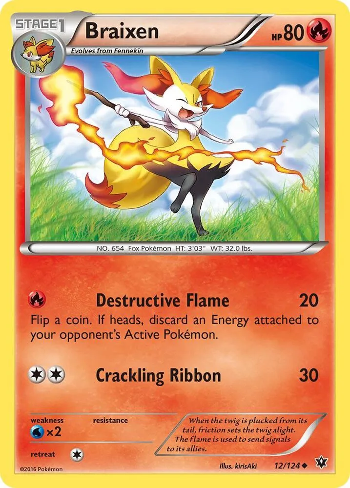 Braixen card front