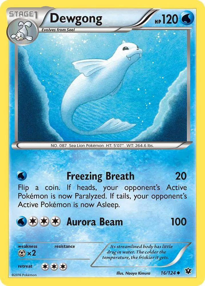 Dewgong card front