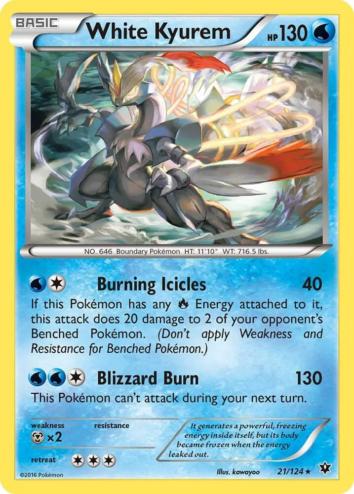 White Kyurem card front