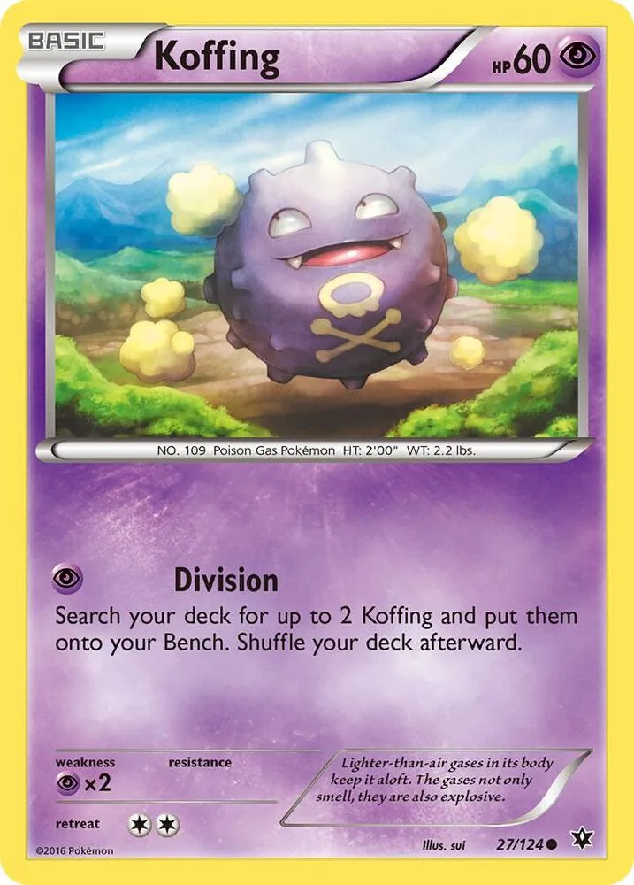 Koffing card front