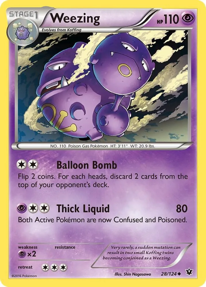 Weezing card front