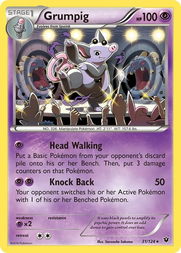 Grumpig card front